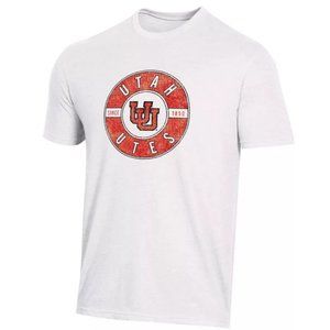 NCAA Utah Utes Men's White Biblend T-Shirt S